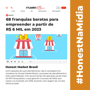 Honest Market Brasil na Exame 55 anos